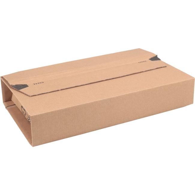 SENDOREPORE® - Buchverpackung | Golfkarton | 249x165x60mm | Braun | 25 Stücke