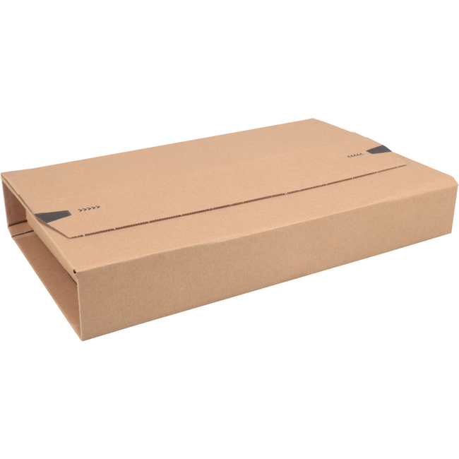 SENDOREPORE® - Buchverpackung | Golfkarton | 300x220x80mm | Braun | 25 Stücke