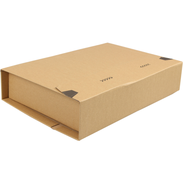 SENDOREPORE® - Buchverpackung | Golfkarton | 328x255x80mm | Braun | 25 Stücke