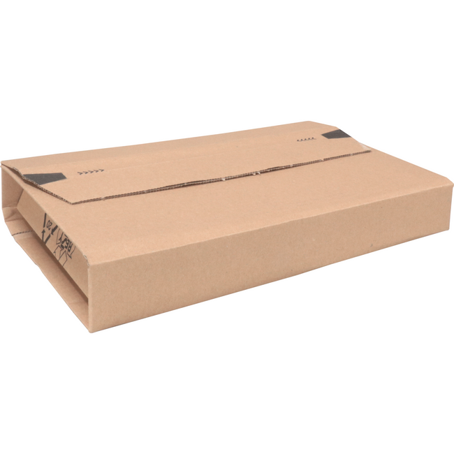 SENDOREPORE® - Buchverpackung | Golfkarton | 217x155x60mm | Braun | 25 Stücke