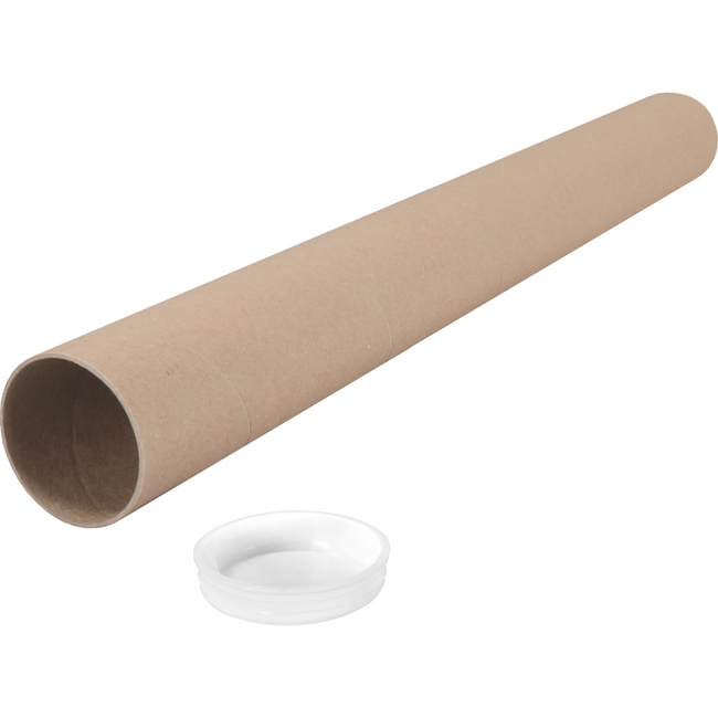 Sendproof® - Tube | Cardboard | Avec DOP | Round | Ø 50 mm | 500 mm | Brun | 52 pièces