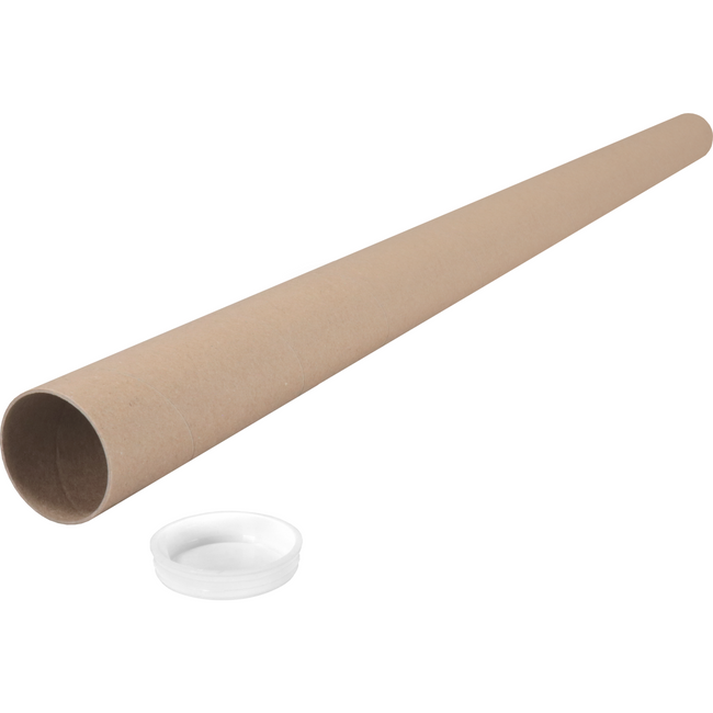 Sendproof® - Tube | Cardboard | Avec DOP | Round | Ø 50 mm | 1000 mm | Brun | 52 pièces