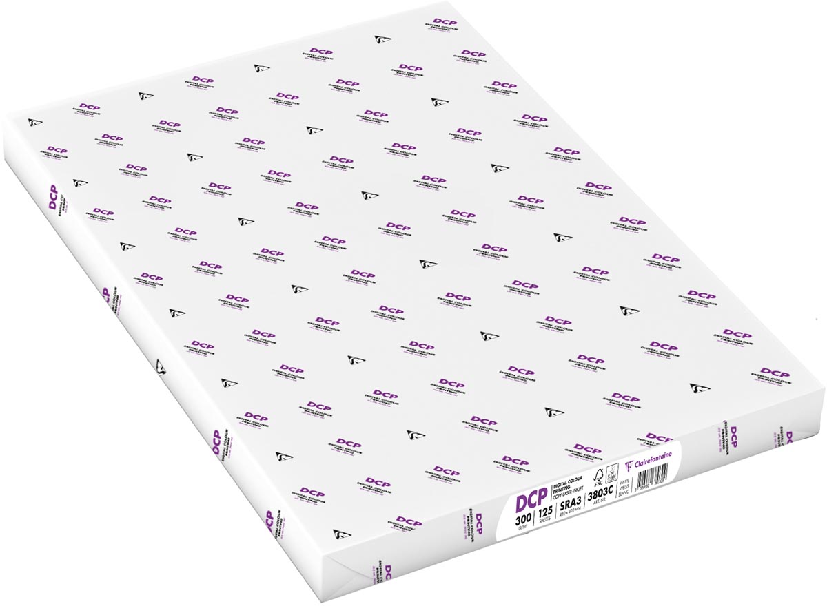 Clairefontaine - DCP Präsentationspapier SRA3, 300 g, Packung mit 125 Blatt