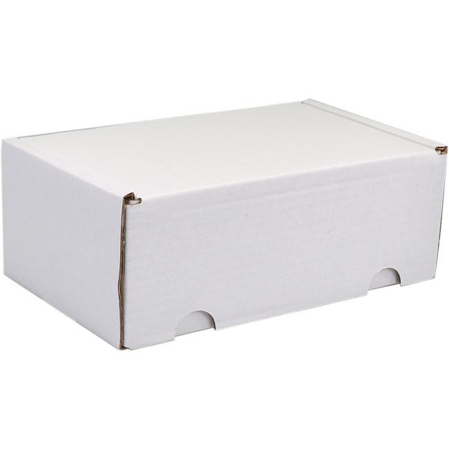 Sendproof® - Postal Package Box | Cardboard de golf | 110x180x71mm | gestif Blanc | 25 pièces