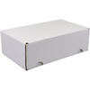 SendProof® - Boîte à colis postal | carton ondulé | 130x210x70mm | poinçonné | blanc | 25 pièces