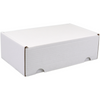 SendProof® - Boîte postale en carton ondulé avec couvercle 260x140x70mm blanc
