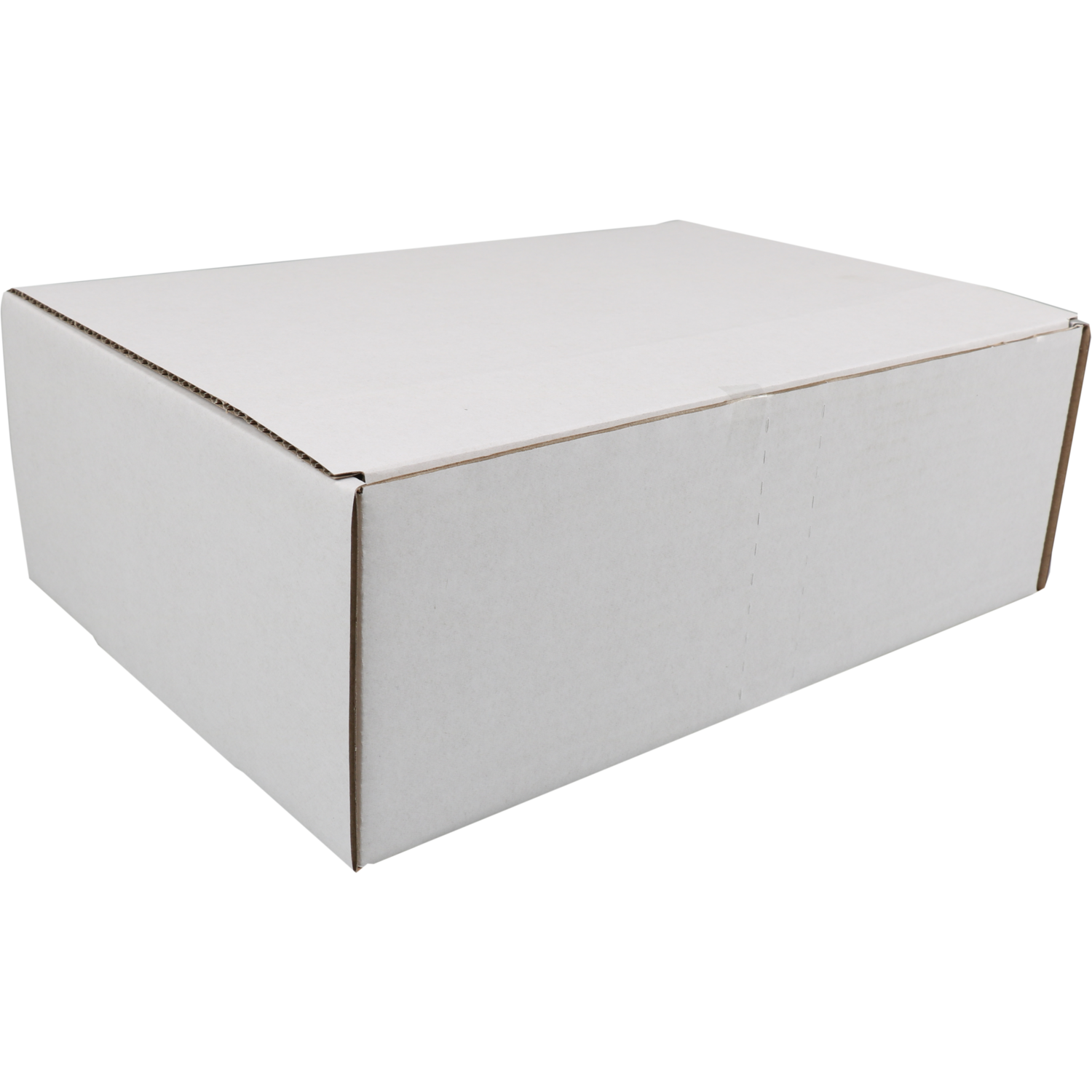 SendProof® - Boîte à colis postal | carton ondulé | 302x215x105mm | poinçonné | blanc | 25 pièces