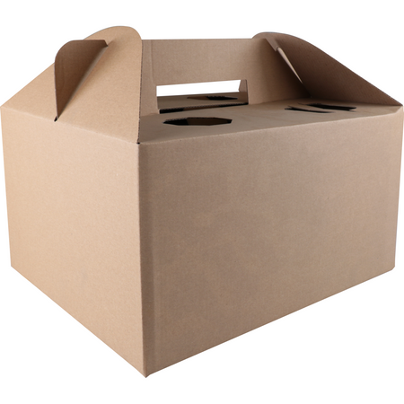 Klika - Boîte de livraison de repas | carton ondulé | 33x26x17cm | marron | 15 pièces