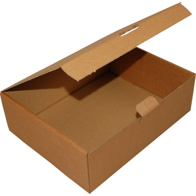 Klika -  Vouwdoos | golfkarton | 300x240x100mm | met insteekklep | enkele golf | bruin | 50 stuks