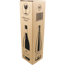 Timmers - Boîte d'expédition de bouteilles de vin DD 1 bouteille, 105x105x420mm