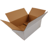Klika - Boîte pliante américaine | carton ondulé | 330x220x165mm | vague unique | P | blanc | 25 pièces