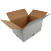 Klika - Boîte pliante américaine | carton ondulé | 430x330x225mm | vague unique | PFE | blanc | 25 pièces