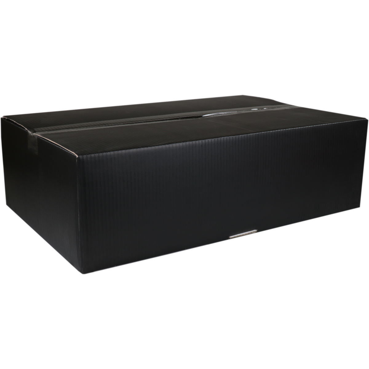 Klika - Boîte postale pour colis | carton ondulé | 570x377x170mm | avec fond à verrouillage automatique | noir | 25 pièces