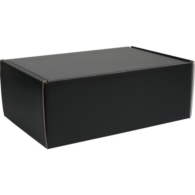 Klika - Postpaket Box | Golfkarton | 335x218x123mm | Schwarz | 25 Stücke