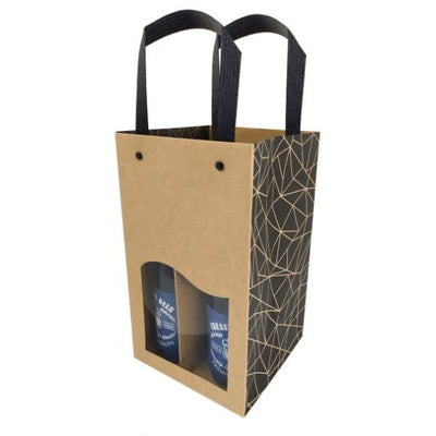 Emballage de bière, 4 bouteilles, écru 150+150x260mm (10 pièces)