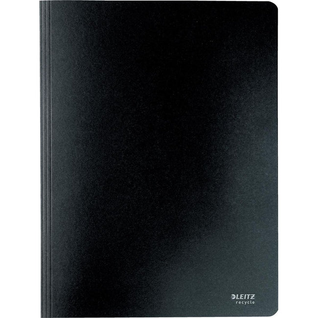 Leitz - Dossier à fixation rapide Recycle, format A4, carton 100% recyclé, noir