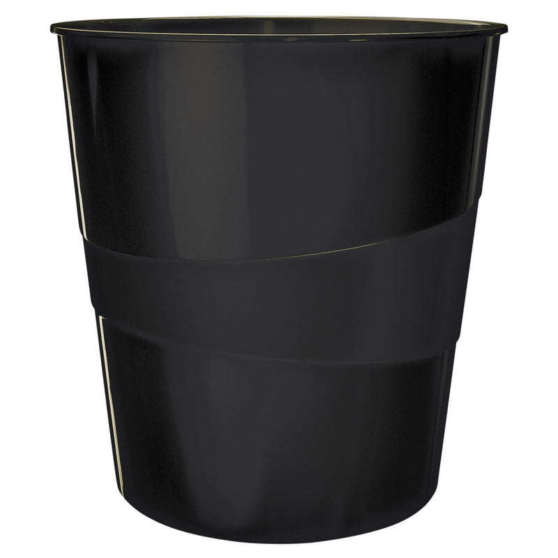 Leitz - Poubelle à papier WOW 15 litres noir | 6 pièces
