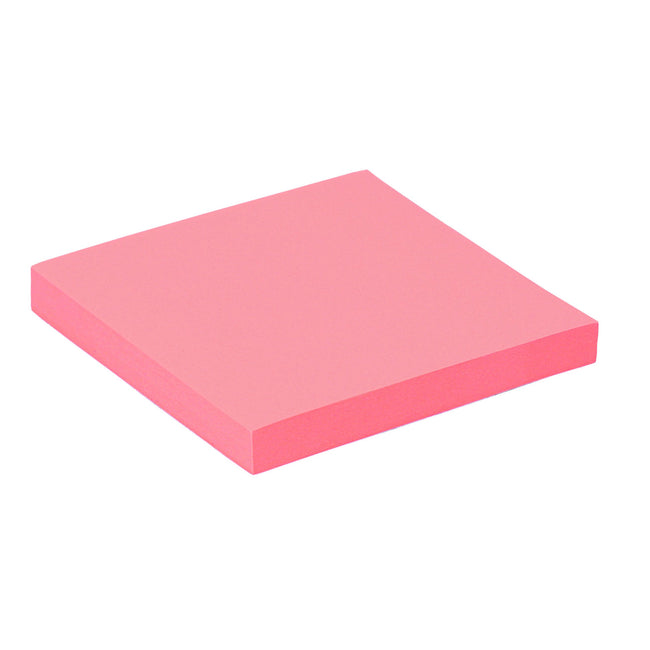 Quantore - Bloc mémo 76x76mm rose 100 feuilles