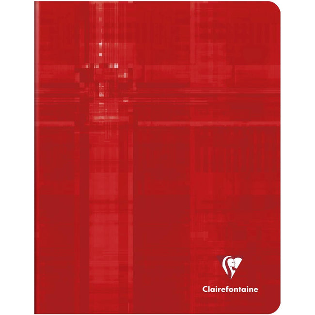 Clairefontaine - Carnet métrique, pi 16,5 x 21 cm, carreaux 5x5 mm, rouge