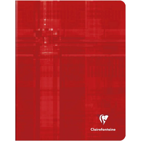 Clairefontaine – Metrisches Notizbuch, ft 16,5 x 21 cm, kariert 5x5 mm, rot