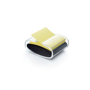 Post-it Super Sticky - Memopad Dispenser Pro pour Z-Notes 76x76mm avec notes transparent noir