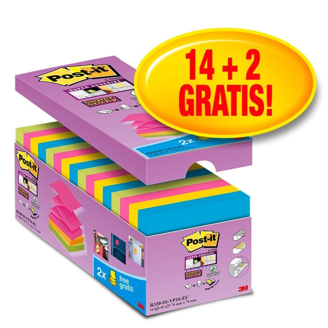 Post-it - Bloc-notes z-note s330 cul super collant