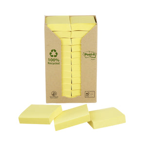 Post-it - Notizblock 653 38x51mm recycelt gelb 24 Stück