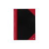 Bantex -  Notitieboek  zwart/rood a5 lijn 70gr 96vel | 6 stuks