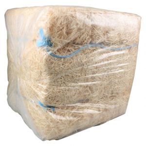 Houtwol fijn in baal circa 10 kilo