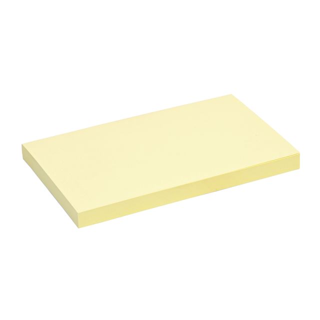 Quantore - Notizblock 76x127mm gelb 100 Blatt | 6 Stück