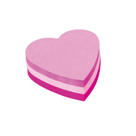 Post-it -  Memoblok  vormen 2007 70x70mm hart roze