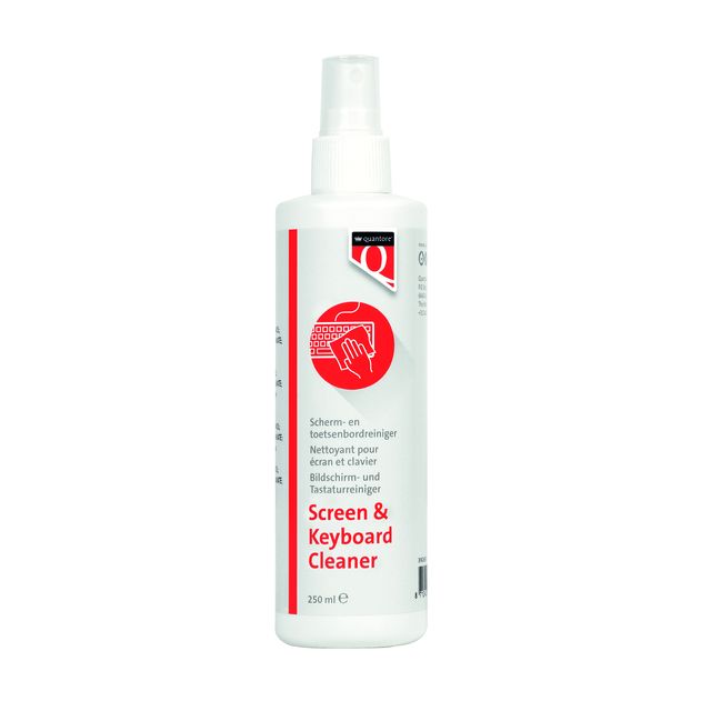 Quantore - Spray nettoyant écran/clavier 250ml | 12 pièces