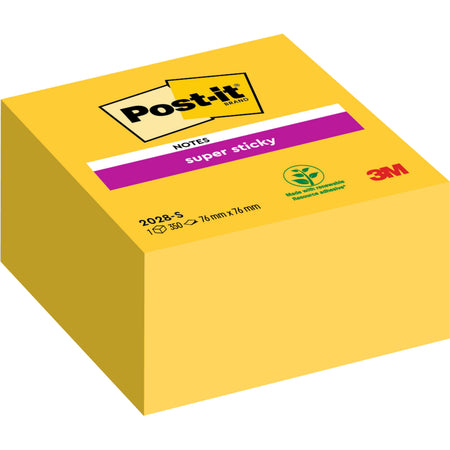 Post-it - Bloc mémo 2028 super collant 76x76mm verre