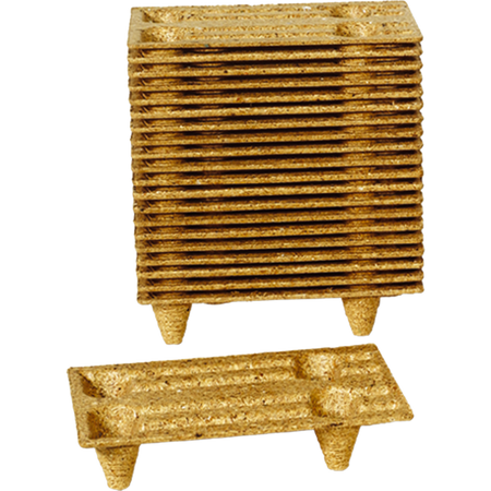 Presswood - Palette en fibre de bois | bois | 60x40x12cm | marron | 1 pièce