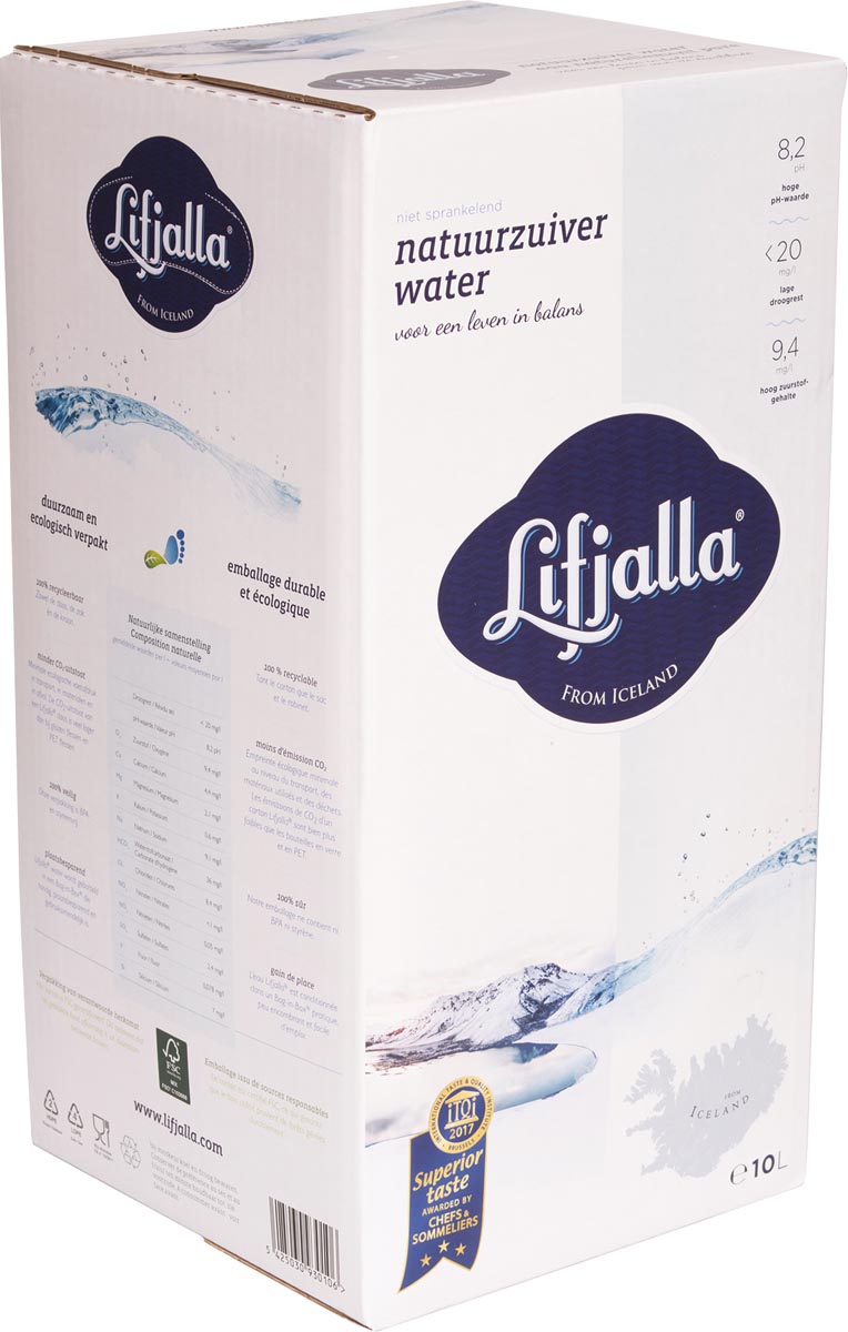 Lifjalla -   water, bag-in-box van 10 liter