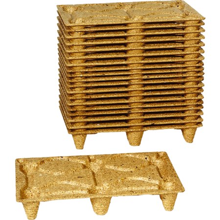 Presswood -  Houtvezelpallet | hout | 80x60x12cm | bruin | 1 stuks