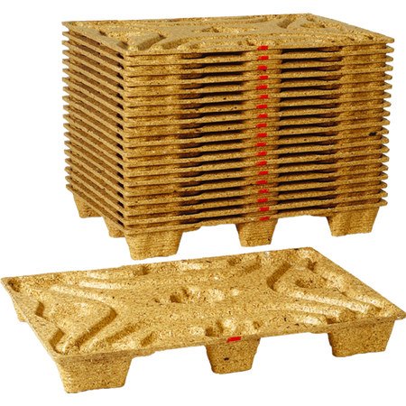 Presswood -  Houtvezelpallet | hout | 120x80x13.5cm | bruin | 1 stuks