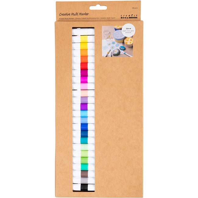 Creativ Company - Multi marqueur 4mm lot de 24 couleurs
