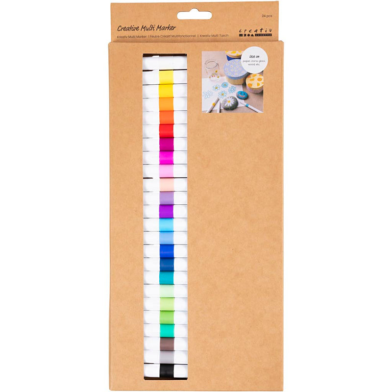Creativ Company - Multi marqueur 4mm lot de 24 couleurs