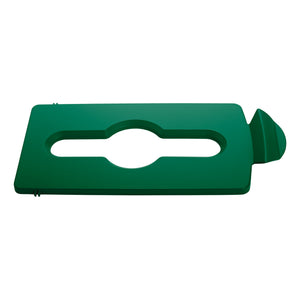 Rubbermaid - Couvercle slim jim rs vert mixte