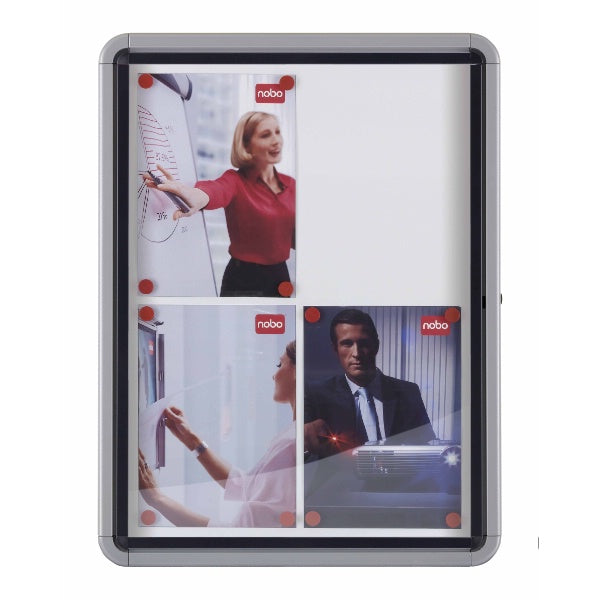 Nobo - Vitrine d'extérieur Plus 4xA4 magnétique