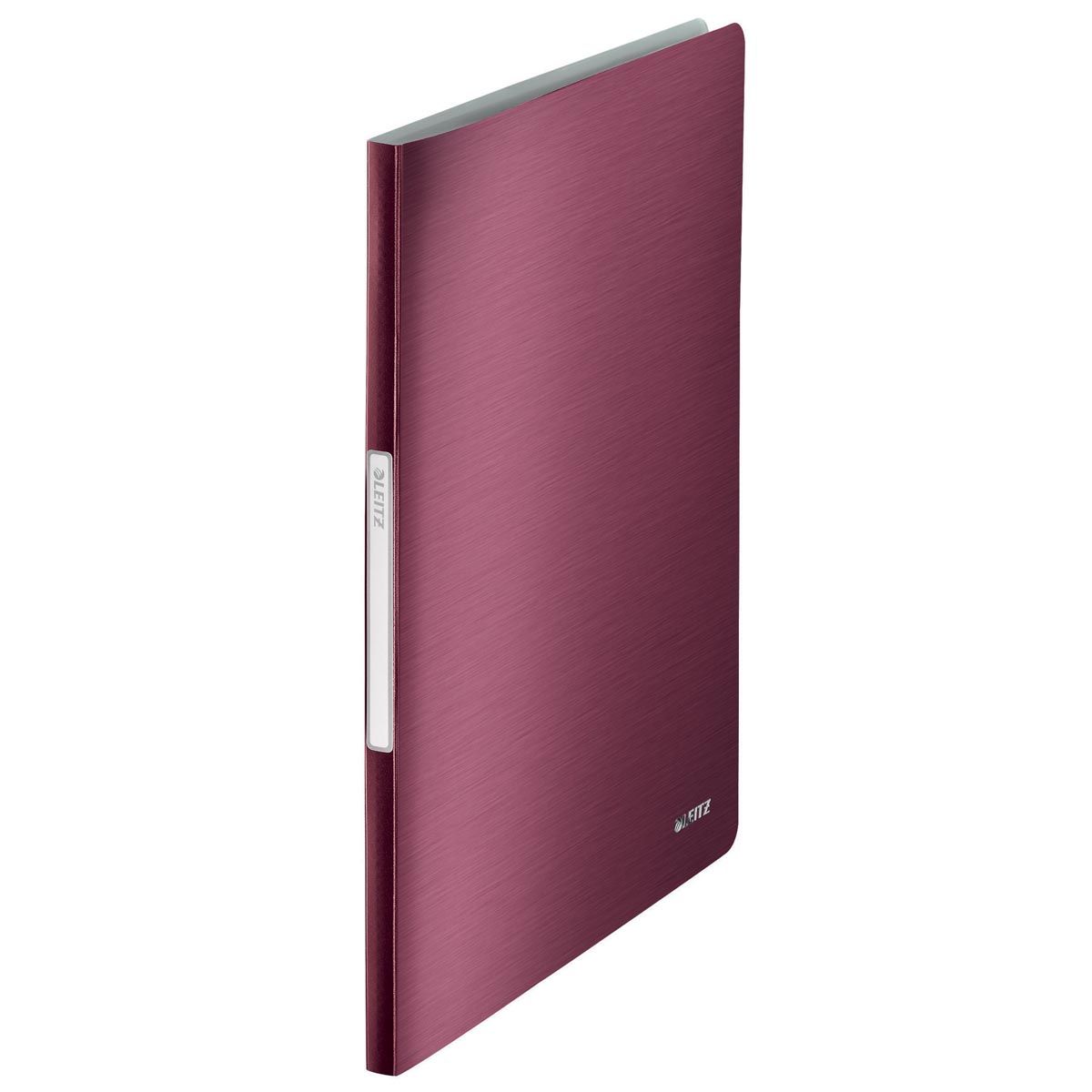 Leitz - Album Style, A4, en PP, 40 sachets, rouge grenat