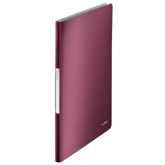 Leitz - Album Style, A4, en PP, 40 sachets, rouge grenat