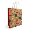 Timmers - Sac à cordon en papier NOËL 34x14x39,5cm Noella Naturel (50 pièces)