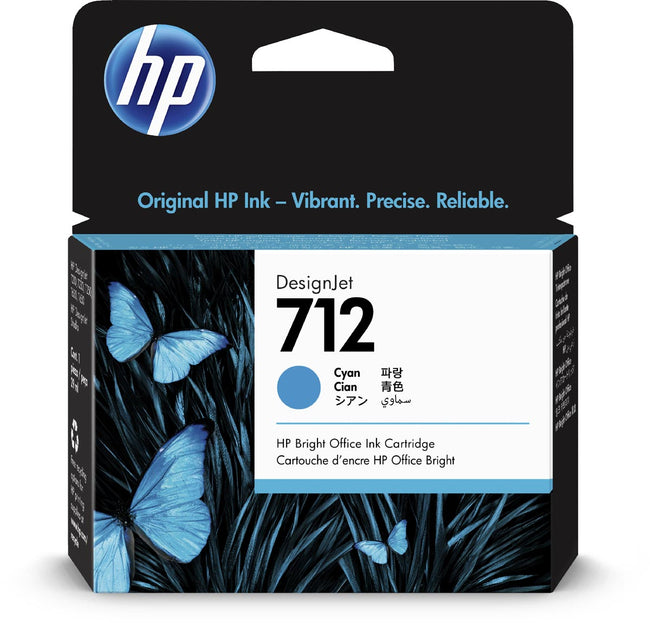 HP - inktcartridge 712, 29 ml, OEM 3ED67A, cyaan