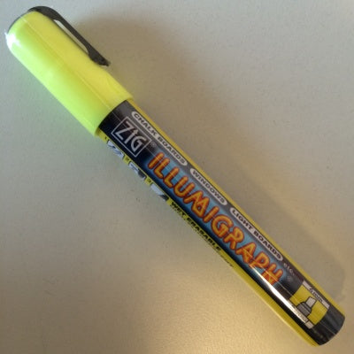 Klika - Marqueur à craie ZIG Illumigraph PMA-510 jaune 50 pièces