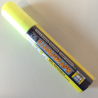 Klika - Marqueur craie ZIG Illumigraph PMA-720 jaune