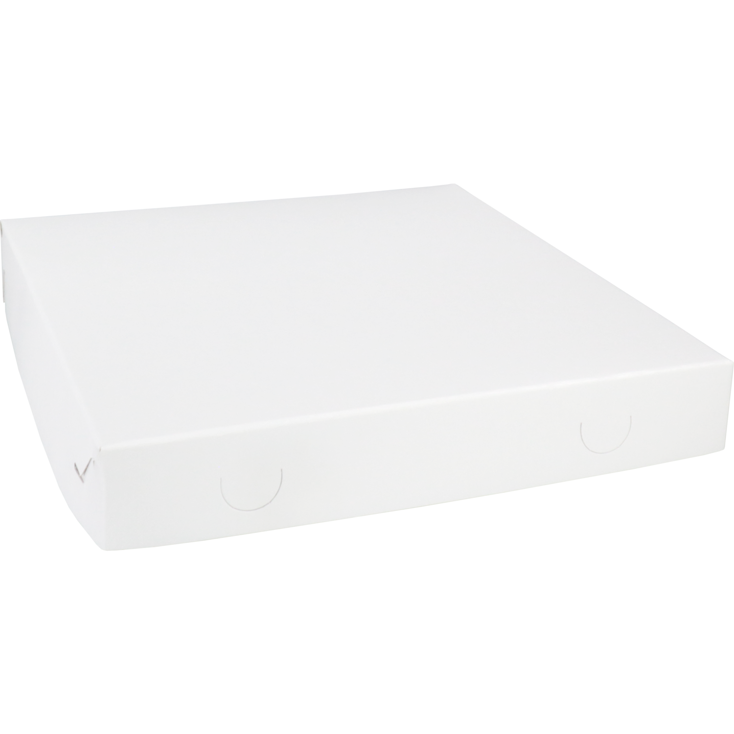 Klika -  Gebaksdoos Zwanenhalsdoos | karton | 30x30x4.5cm | duplex | wit | 100 stuks