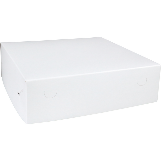 Klika -  Gebaksdoos Zwanenhalsdoos | karton | 32x32x9cm | duplex | wit | 50 stuks