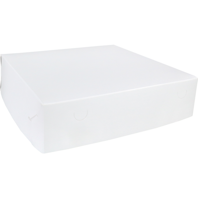 Klika -  Gebaksdoos Zwanenhalsdoos | karton | 36x36x9cm | duplex | wit | 50 stuks
